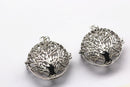 silver metal oil diffuser pendant tree of life