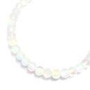 frosted mystic aura gray white blue yellow pink purple beads