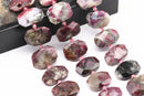 chinese tourmaline rectangle slice faceted octagon beads