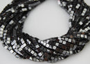 natural hematite smooth cube beads