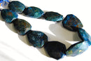 green purple jasper faceted trapezoid beads