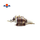 Cloisonne Christmas Tree Ornament Wiggling Armadillo Decoration 4.5" Inches Long