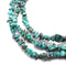 blue green turquoise irregular nugget chips beads