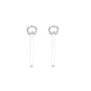925 Sterling Silver Column Bar Point Charm Pendant Size 1.5x21mm 5pcs per Bag