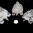 Clear Quartz Crystal Hand Carved Polished Gemstone Turtle Approx 4-5" Inches