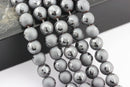 natural hematite anchor shiny design matte round beads