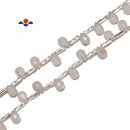 Natural Rainbow Moonstone Faceted Teardrop Shape Beads Size 5x7mm 15.5'' Strand