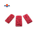 Red Bamboo Coral Hand Carved Dragon Pendant Approx 22x35mm Sold Per Piece