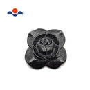 Hand Carved Black Jade flower Pendant Size Approx 40mm Sold Per Piece