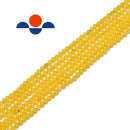 yellow color dyed jade faceted round beads