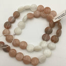 multi color moonstone smooth shape beads