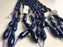 sapphire blue quartz faceted teardrop beads