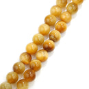 Golden Tiger's Eye Smooth Round Beads 4mm 6mm 8mm 10mm 12mm 15.5" Strand