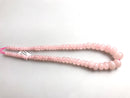 rose quartz graduated smooth rondelle beads