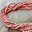 natural rhodochrosite faceted round