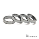 Four Sizes Hematite Band Ring Basic Ring Flat Ring 4 Pcs Per Bag Sale by Bag
