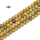 Zebra Healerite Green Smooth Round Beads Size 6mm 8mm 10mm 12mm 15.5'' Strand