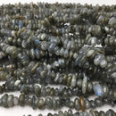 labradorite center drill pebble nugget chips beads