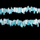aqua blue ab electroplated quartz faceted rough Points beads