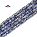 Natural Blue Spot Jasper Heishi Disc Beads Size 2x4mm 3x6mm 15.5'' Strand