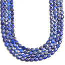 natural lapis faceted oval beads