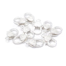 925 Sterling Silver Engrave Heart Shape Clasp Size 6x12mm Sold 3Pcs Per Bag