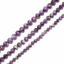 Natural Purple Mica Smooth Round Beads Size 6mm 8mm 10mm 15.5'' Strand