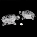 Clear Quartz Crystal Hand Carved Polished Gemstone Turtle Approx 4-5" Inches