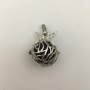 silver metal oil diffuser pendant round