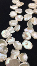 natural keshi freshwater pearl beads