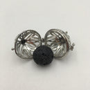 silver metal oil diffuser pendant round