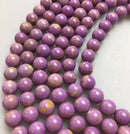 natural phosphosiderite smooth round beads