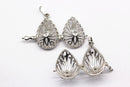 silver metal oil diffuser pendant teardrop