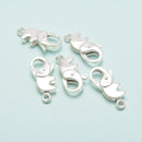 925 Sterling Silver Elephant Shape Clasp Size 10x20mm 2Pcs Per Bag