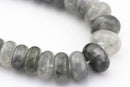 cloudy quartz graduated smooth rondelle beads
