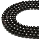 black sandalwood smooth round beads