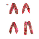 Hot Pink Sea Sediment Jasper Pendant Earrings Sold Per Pair