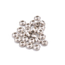 304 Stainless Steel 2.0mm Hole Round Discs Spacers Beads 3x6mm 50 Pieces Per Bag
