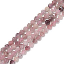 Strawberry Quartz Faceted Star Cut Beads 8mm 15.5" Strand