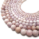 Light Purple Kunzite Smooth Round Beads 5mm 6mm 8mm 9mm 10mm 12mm 18mm 15.5"Strd