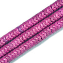 Purple Howlite Turquoise Interlocking Snake Beads 6mm 8mm 10mm 15.5" Strand