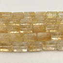 rose quartz citrine amethyst clear quartz triangle beads