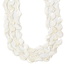 Iridescent White Mother of Pearl MOP Shell Moon Beads 7x10mm 8x12mm 15.5'' Strd