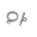 anti silver plated charm clasp round