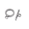 anti silver plated charm clasp round