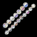 Clear AB Crystal Glass Faceted Balls Chandelier Sun Catcher Beads 24mm 30mm 8"