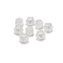 925 Sterling Silver Hollow Octagonal Beads Size 8mm 5pcs per Bag