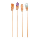 Copper Gold Electroplated Gemstone Top Hairpin Approx 160mm Long Sold by Piece