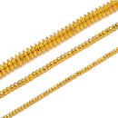 Titanium Bright Gold Hematite Faceted Rondelle Beads 3mm 4mm 6mm 8mm 15.5'' Str