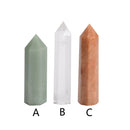 Aventurine Sunstone Clear Quartz Point Tower Size 20x75mm 20x85 20x90mm